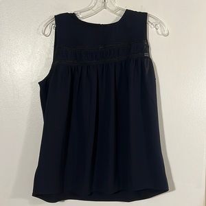 Ann Taylor black sleeveless flowy top